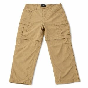 REI Co-op Pants Sahara Convertible Outdoor Men's Brown 38x30 Relaxed 8" Shorts